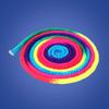 Pwshymi Gymnastics Art Rope, Rainbow Color Rhythmic Gymnastics Rope Solid Competition Arts Training Rope for Exercise Fitness view 3