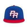 TheChic Puerto Rico Hat Embroidered Pr Flag Cap Baseball Curved Buckle Hat (One Size,Blue) view 2