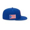 TheChic Puerto Rico Hat Embroidered Pr Flag Cap Baseball Curved Buckle Hat (One Size,Blue) view 4