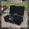 Prothens Hard Camera Dry Box Camera Case | Gun Case for Large Handgun, Waterproof Case with Foam & Wheeled Handle view 3
