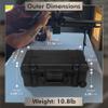 Prothens Hard Camera Dry Box Camera Case | Gun Case for Large Handgun, Waterproof Case with Foam & Wheeled Handle view 4
