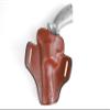 Pusat Holster Premium Leather Open Top Gun Belt Holster 4 inch for Revolver Taurus Tracker 44 (Brown Right Hand) view 4