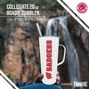 Campus Colors NCAA Stainless Steel 20oz Roadie With Handle & Dual Option Lid With Straw - Officially Licensed Tumbler (Wisconsin Badgers - White) view 2