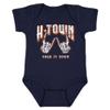 H-Town Hold it Down Houston Hands Kid's Baby Bodysuit for Baseball Fans (Navy,18M) view 1