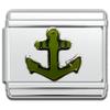 Fablinks Italian Bracelet Charms, 9mm Stainless Steel Charm Link for Women, Modular Jewelry Links for Men (Anchor) view 1