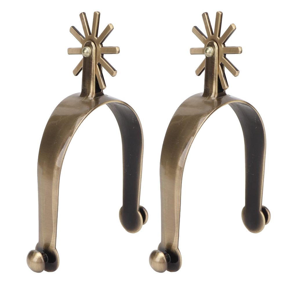 ciciglow VintageSpurs with Gear, Proof Zinc Alloy Horse Spurs for Men, ciciglowkhpno634zb