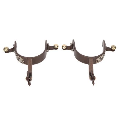 ciciglow Cowboy Spurs with Turnable Gear, Vintage Bronze Low Carbon Steel Horse Spurs, Use with for Horse