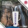 Campus Colors NCAA Stainless Steel 20oz Roadie With Handle & Dual Option Lid With Straw - Officially Licensed Tumbler (Washington Huskies - White) view 2