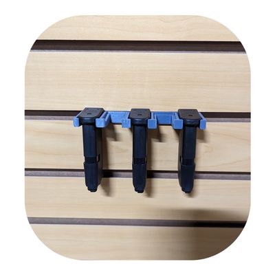 Hammy3DPrints Mount for Glock 42 Mags - Slatwall | Magazine Holder Storage Rack (Gray, Store Wall)
