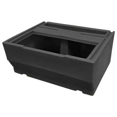 Wise BM1143-1B-890 Premier Series Pontoon 27-Inch Bench Base Only, Slate