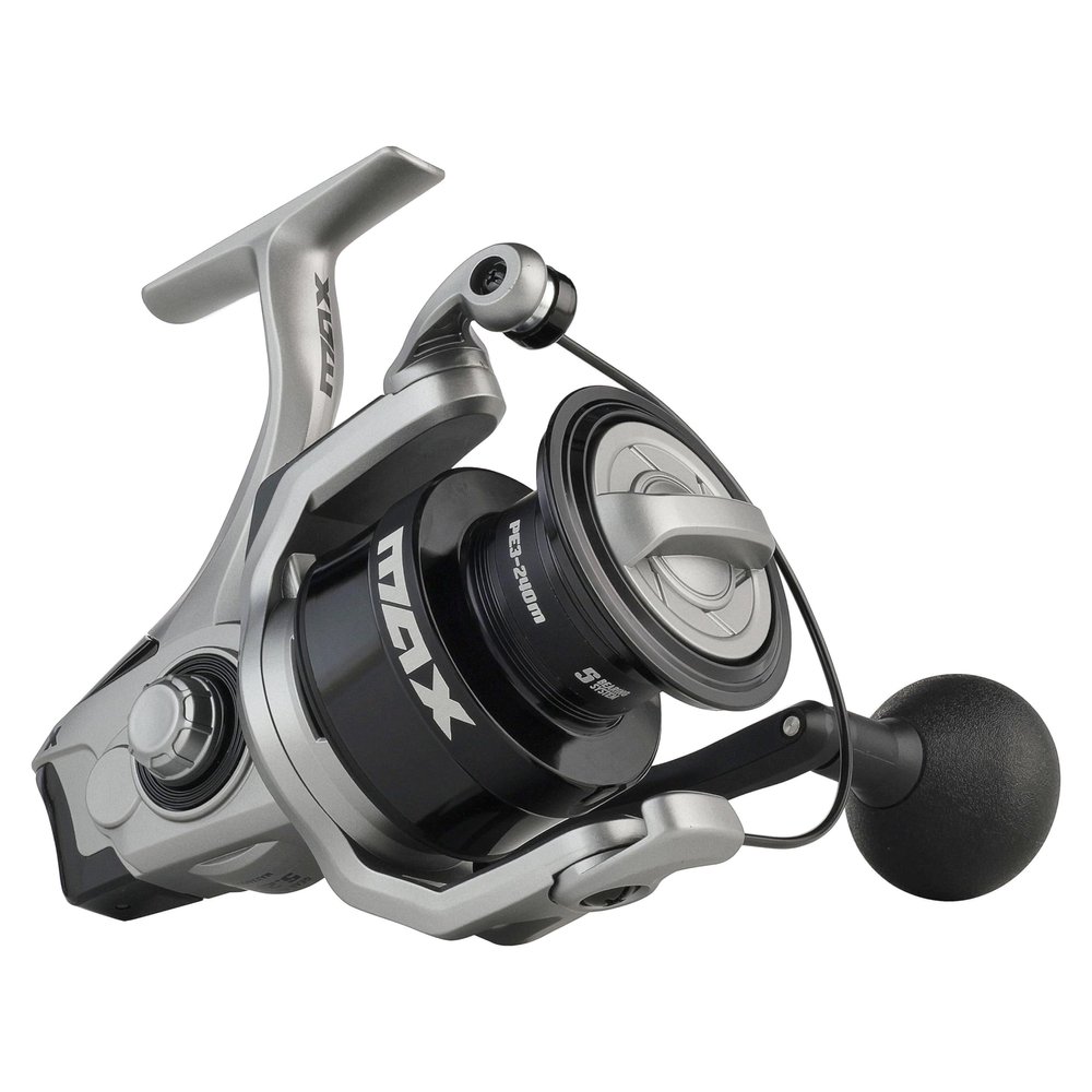 Abu Garcia Max X Size 6000 Spinning Fishing Reel, High-Performance Freshwater Reel, A-Symmetric Carbon Frame and Rotor, Durable & Lightweight Construction, Max Drag of 14lb | 6.4kg
