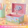 Giggle & Honey Musical Jewelry Box for Girls - Kids Jewelry Box, Unicorn Toys for Girls 4-6, Easter Gifts for Kids, 6 x 4.7 x 3.5 in view 2