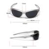 MTZJH Oval Sunglasses Sports Eyeglasses UV400,Matte Grey Grey,One size view 2