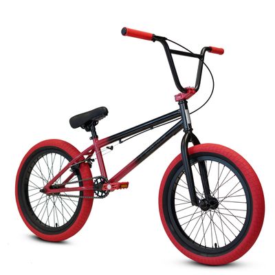 ELITE BICYCLES Elite BMX Bicycle 20 & 16"" Freestyle Bike - Stealth and Peewee Model (Two Tone Black Red, 20"")