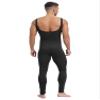 Vxuxlje Men's One Piece Athletic Unitard Square Neck Bodysuit Gymnastics Leotard Tight Jumpsuits Black X-Large view 2