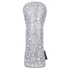 STICKIT Magnetic Fairway Woods/Hybrids Head Cover - Grey Paisley | Premium Leather Golf Accessory with Industrial Magnetic for Easy Attachment | Fits Most Fairway Woods, Metals and Hybrids view 1