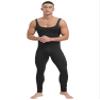 Vxuxlje Men's One Piece Athletic Unitard Square Neck Bodysuit Gymnastics Leotard Tight Jumpsuits Black XX-Large view 1