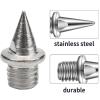NATEFEMIN 7mm Track Spikes Steel Pyramid Shoe Spikes with Spike Wrench for Track and Field Sprinting or Cross Country, 48Pcs view 2