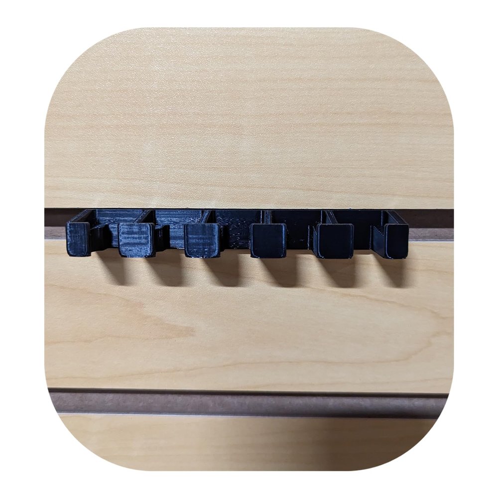 Hammy3DPrints Mount for Mark II/III/IV and 22/45 Mags - Slatwall | Magazine Holder Storage Rack (22/45, Decorative Dyn. Slotwall)