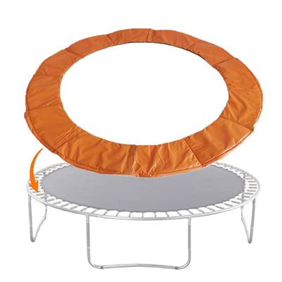 SUOGROLI Replacement Trampoline Safety Pad Mat, 6FT 8FT 10FT 12FT 13FT 14FT 16FT UV Resistant Safety Mat Spring Cover,14FT-427cm,Orange