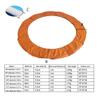 SUOGROLI Replacement Trampoline Safety Pad Mat, 6FT 8FT 10FT 12FT 13FT 14FT 16FT UV Resistant Safety Mat Spring Cover,14FT-427cm,Orange view 3