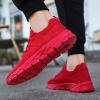 YITUHIO Mens Sneakers Walking Tennis Shoes Lace-up Shoes for Runner Standing All Day Work Light Weight,Red,Mens Size 13.5 view 2