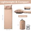 BISINNA Self Inflating Sleeping Pad Thick Foam Sleeping Mattress with Pillow for Camping Lightweight Insulated Sleeping Mat Fast Inflating for Camping Travel Car Tent view 2