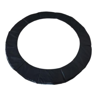 SUOGROLI Trampoline Spring Covers, 6FT 8FT 10FT 12FT 13FT 14FT 16FT Waterproof Surround Protectable Pad,8FT-244cm,Black