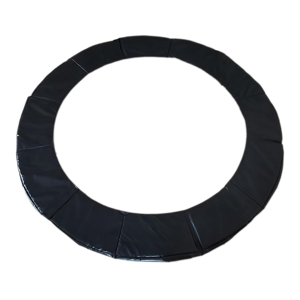 SUOGROLI Trampoline Spring Covers, 6FT 8FT 10FT 12FT 13FT 14FT 16FT Waterproof Surround Protectable Pad,8FT-244cm,Black
