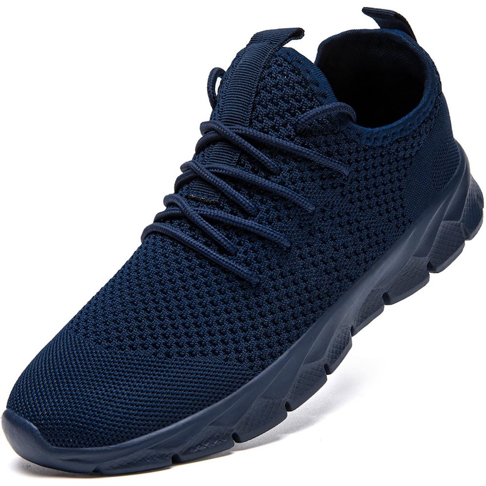 YITUHIO Mens Running Shoes Lace-up Cushion Sneakers for Walking, Runner,Tennis Shoes,Blue,Mens Size 9.5