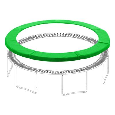 SUOGROLI Replacement Trampoline Safety Pad, 6FT-16FT UV Resistant Trampoline Spring Covers, Waterproof Surround Protectable Pad,16FT,Green
