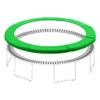 SUOGROLI Replacement Trampoline Safety Pad, 6FT-16FT UV Resistant Trampoline Spring Covers, Waterproof Surround Protectable Pad,16FT,Green view 1