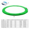SUOGROLI Replacement Trampoline Safety Pad, 6FT-16FT UV Resistant Trampoline Spring Covers, Waterproof Surround Protectable Pad,16FT,Green view 4