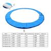 SUOGROLI Replacement Trampoline Safety Pad Mat, 6FT 8FT 10FT 12FT 13FT 14FT 16FT UV Resistant Safety Mat Spring Cover,15FT-458cm,Blue view 3