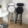 CukUJH Folding Chair High Stool Folding Folding Bar Chair Soft Cushion Bar Chair Steel Folding Chair Folding Chair High Chair view 2