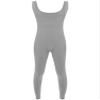 Vxuxlje Men's One Piece Athletic Unitard Square Neck Bodysuit Gymnastics Leotard Tight Jumpsuits Light Gray XX-Large view 3