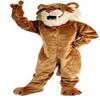 Sabertooth Tiger Mascot Costume Adult Size for Men & Women with Built-in Fan Inside the Head view 1
