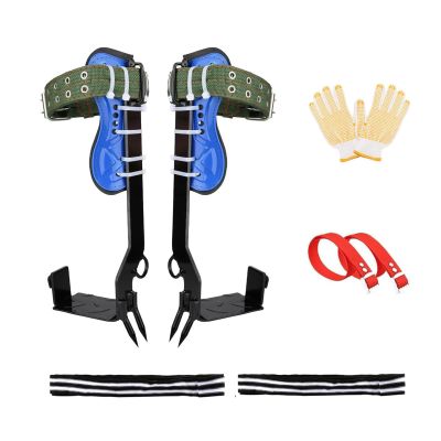 Seprochoo Tree Climbing Gear Climbing Spikes Climbing Gear and Equipment Palm Tree Climbing Harnesses for Logging Hunting Observation Fruit Picking Espuelas Para Subir Arboles (Regular Foot Set)