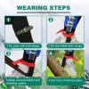 Seprochoo Tree Climbing Gear Climbing Spikes Climbing Gear and Equipment Palm Tree Climbing Harnesses for Logging Hunting Observation Fruit Picking Espuelas Para Subir Arboles (Regular Foot Set) view 3