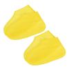 PATIKIL M Waterproof Silicone Shoe Covers, 2 Pairs Reusable Non-Slip Overshoes Rain Shoes Cover Protectors Galoshes for Outdoor Rain Snow, Yellow view 1