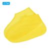 PATIKIL M Waterproof Silicone Shoe Covers, 2 Pairs Reusable Non-Slip Overshoes Rain Shoes Cover Protectors Galoshes for Outdoor Rain Snow, Yellow view 3