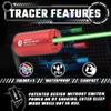 ACETECH Airsoft Pistol/Riffle Tracer Unit Brighter C 14mm CCW Negative Thread with M14 to M11+ Adaptor Glow in the Dark Green/Gel BB LED Beam Lighting Effect (Red) view 2