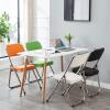 CukUJH 2pcs Folding Chair Conference Chair Meeting Place Leisure Activity Backrest Office Chair Adult Office Stool view 3