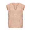 womens fashion Women Sleeveless Pullover Tank Tops Knitted V Neck Sweater Vest Basic Tee Cap Sleeve Stripe Shirts Fashion Tunic Shirts Pink view 3