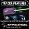 ACETECH Airsoft Pistol/Riffle Tracer Unit Brighter C 14mm CCW Negative Thread with M14 to M11+ Adaptor Glow in The Dark Green/Gel BB LED Beam Lighting Effect (Violet) view 2