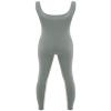 Vxuxlje Men's One Piece Athletic Unitard Square Neck Bodysuit Gymnastics Leotard Tight Jumpsuits Gray X-Large view 4