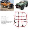 ZJchao 1/18 RC Elastic Luggage Net with Hook - High Simulation Performance RC Accessory Crawler Elastic Luggage Net with Hook Elastic Luggage Net with Hook (Red) view 3