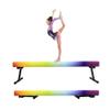 GBVUGY Adjustable&Foldable Gymnastics Balance Beam,6FT/8ft High-Low Level Floor Gymnastic Beam,No Tool Require, Gym Equipment for for Kids Children Girls Home Training (Rainbow, 6FT) view 1