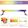 GBVUGY Adjustable&Foldable Gymnastics Balance Beam,6FT/8ft High-Low Level Floor Gymnastic Beam,No Tool Require, Gym Equipment for for Kids Children Girls Home Training (Rainbow, 6FT) view 2