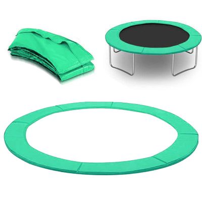 SUOGROLI Replacement Trampoline Safety Pad Mat, Weatherproof Spring Cover Safety Tear Resistant UV Resistant Trampoline Spring Mat,6FT-183cm,Green